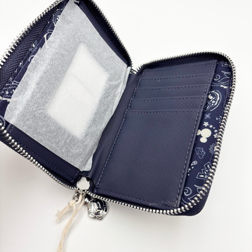 Loungefly Disney Navy Paisley Mickey Mouse
Zip-Around Wallet - Picture 5 of 9